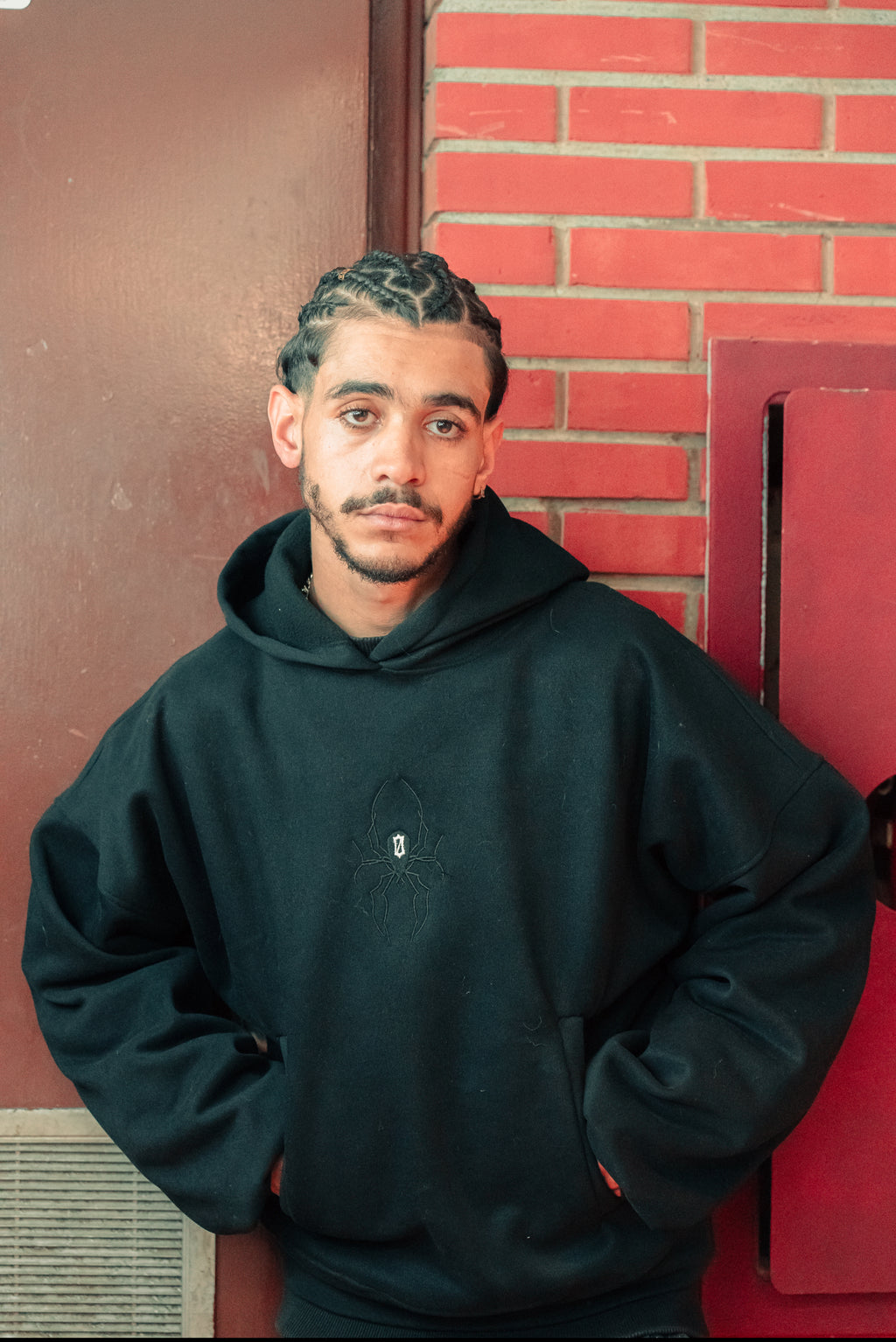 CROPPED SPIDER HOODIE